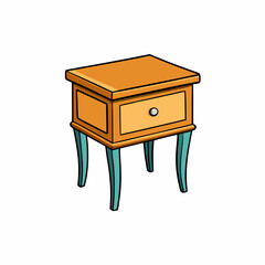 end table isolated on white