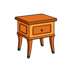 end table isolated on white