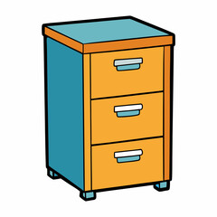 filing cabinet on white