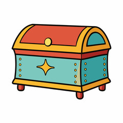 treasure chest vector illustration