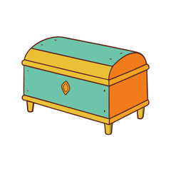 treasure chest vector illustration