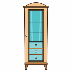 jewelry armoire on white