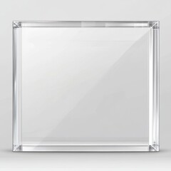 Transparent acrylic frame with clean minimalist look PNG