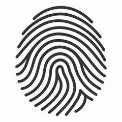 artistic fingerprint with fine lines