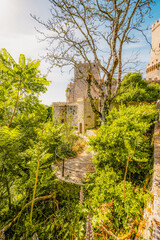 View of Venus Castle, Castello di Venere in Erice, province of Trapani. Sicily, Italy
