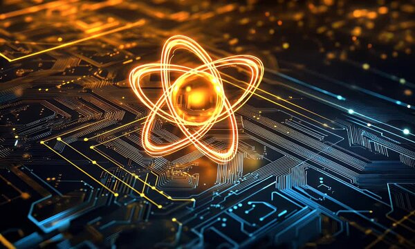 Atomic Structure on Circuit Board