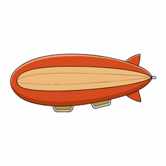 blimp airship on a white background
