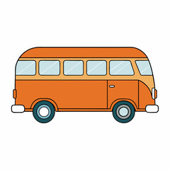 bus isolated on white background