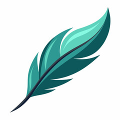 Obraz premium sleek feather with gentle curves