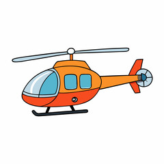 helicopter vector illustration