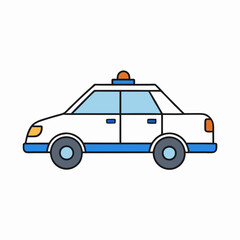 police car vector illustration