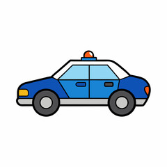 police car vector illustration