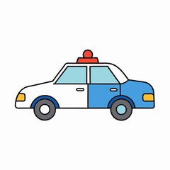 police car vector illustration