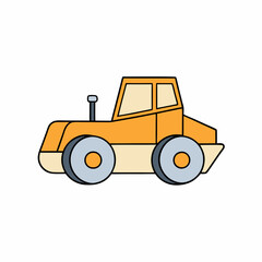 road roller isolated on white