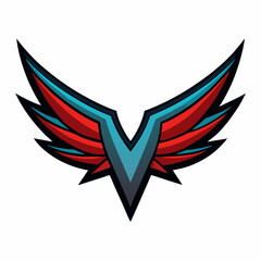 Obraz premium dynamic wings with sharp edges