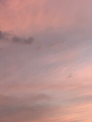 Beautiful gradient sunset sky in evening with golden cloud.
