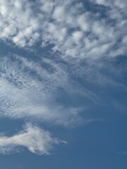 beautiful blue sky with white cloud.