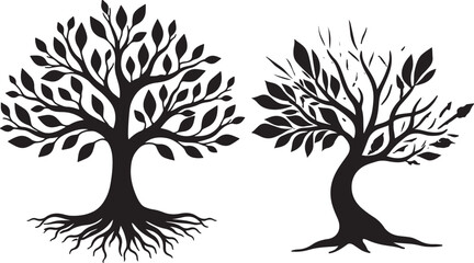 A drawing of a tree with the word tree on it