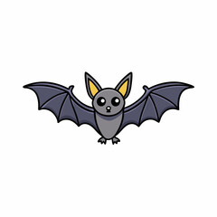 vector illustration of a bat