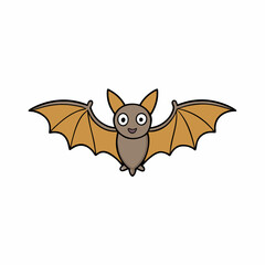 vector illustration of a bat