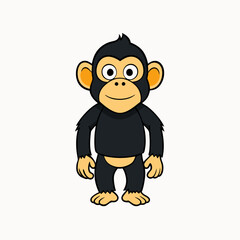 bonobo vector illustration