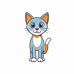 cat cartoon vector