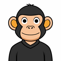chimpanzee cartoon vector