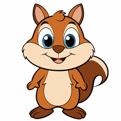 chipmunk cartoon vector
