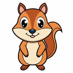 chipmunk cartoon vector