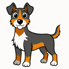 dog isolated on white