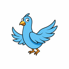 dove of peace isolated on white background