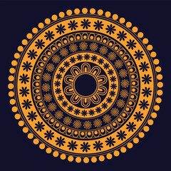 Flower mandala design 