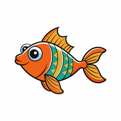 fish on a white background