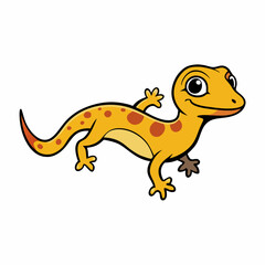 vector illustration of a gecko
