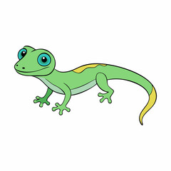 vector illustration of a gecko