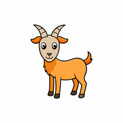 vector illustration of a goat