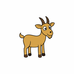 vector illustration of a goat