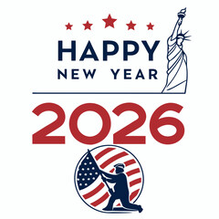 Strong and Patriotic 2026 New Year Greeting