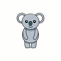 vector illustration of a koala