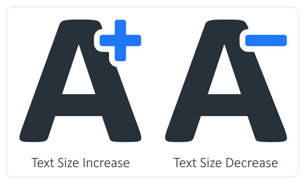 Text Size Increase Text Size Decrease