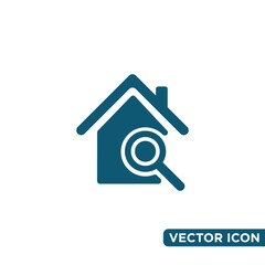 Minimalist Home Icon Design Template 