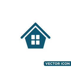 Minimalist Home Icon Design Template 