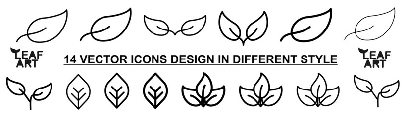 leaf icon vector illustration concept