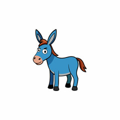 vector illustration of a mule