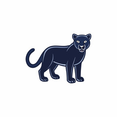 panther on a white background