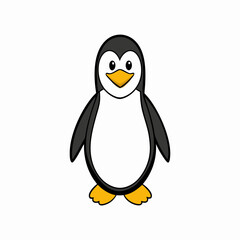 penguin on a white background