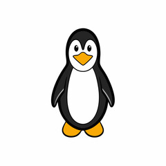 penguin on a white background