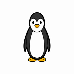 penguin on a white background