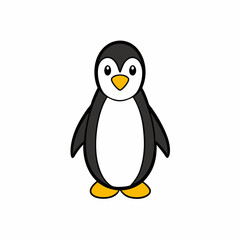 penguin on a white background