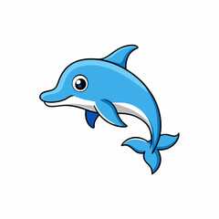 porpoise isolated on white background